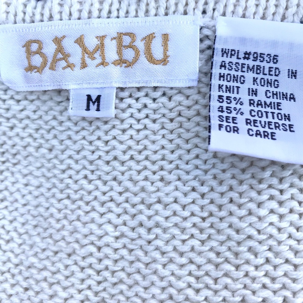 Vintage 80’s southwestern embroidered cactus native tassel sweater vest top - Picture 7 of 7